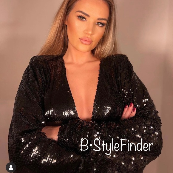 LAST ONE🔥ZARA Blogger’s Fav| MULTI-POSITION SEQUIN DRESS - Picture 7 of 16